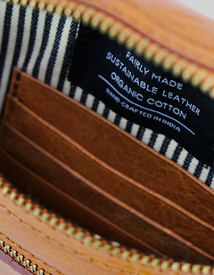 Beck's Bum Bag Cognac Checkered Stromboli Leather