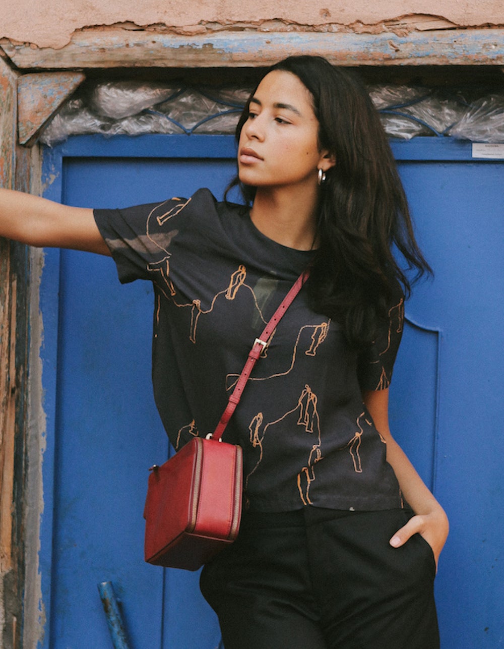 Bee's Box Bag Ruby Classic Leather