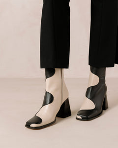 Blair Ankle Boots Bicolor Black Cream