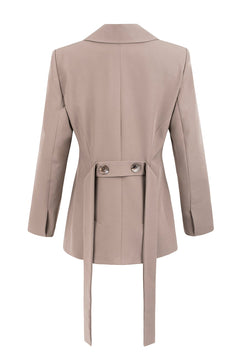 Magda Cinched Blazer Taupe