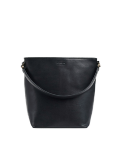 Bobbi Bucket Bag Maxi Black Classic Leather