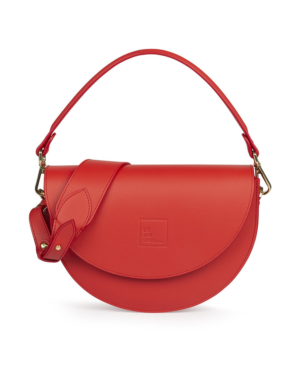 Leandra Saddle Bag Red – IVALO.COM