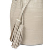 LEANDRA - Leandra Bucket Bag Croco Soft Pearl, image no.5