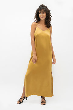 Calabar Slip Dress Mimosa Yellow