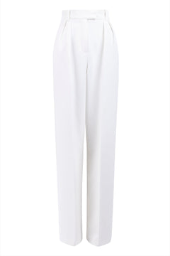 Julieta High-Waist Trousers White