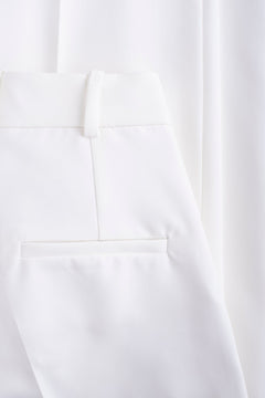 Julieta High-Waist Trousers White