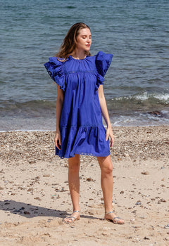 Calming Down Decorated Ruffle Mini Dress