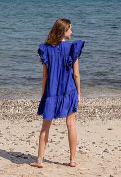 Calming Down Decorated Ruffle Mini Dress