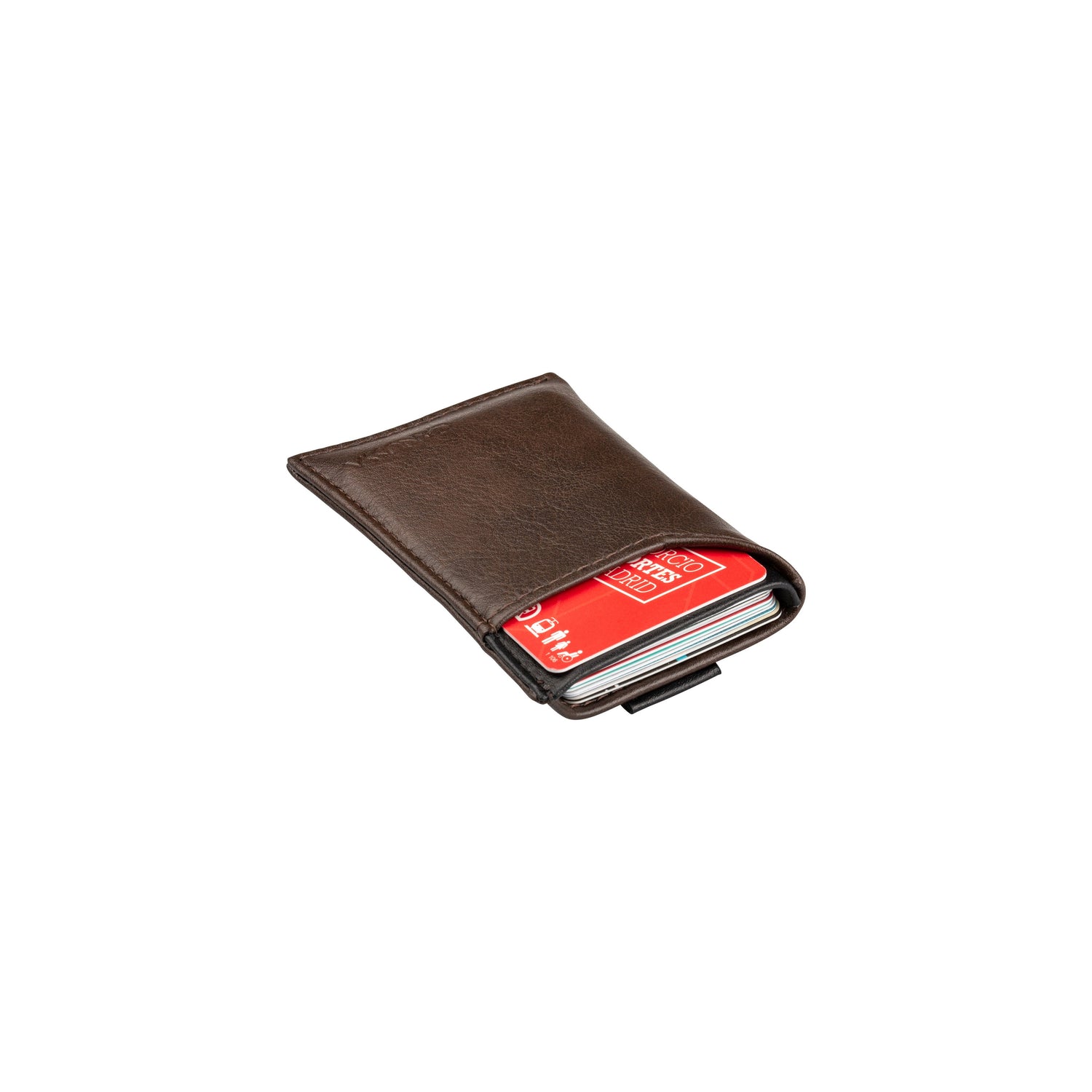Wallet Vegan Card Holder Brown / Black