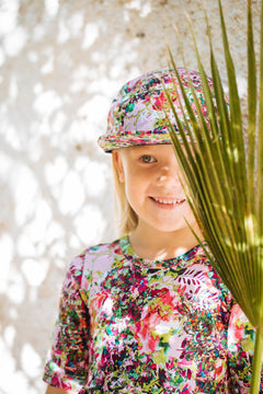 Kids' Cap Blooming Forest Bright