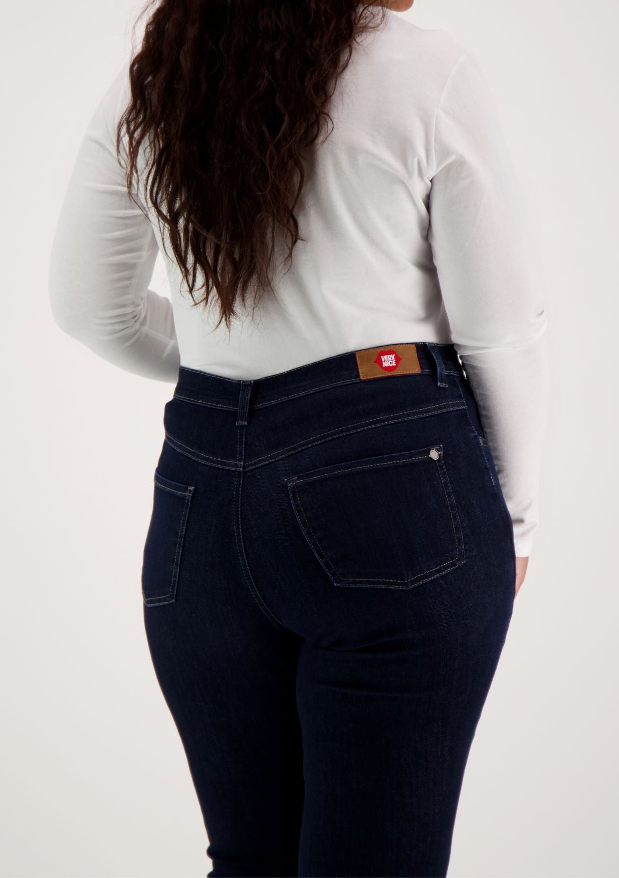 Caramel Slim Leg Dark Blue