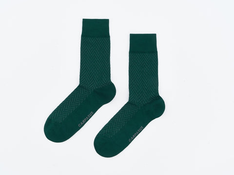 Classy Socks Herringbone Moss