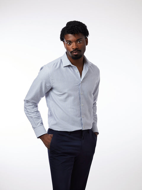 Dress Shirt Braga Stripes Blue