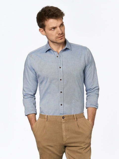 Semi Casual Shirt Rivero Blue