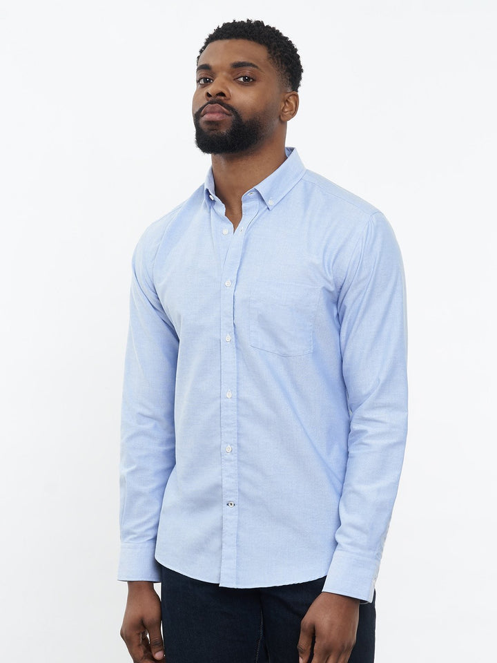 Sustainable Dress Shirt from Organic Cotton Blue - CARPASUS Online