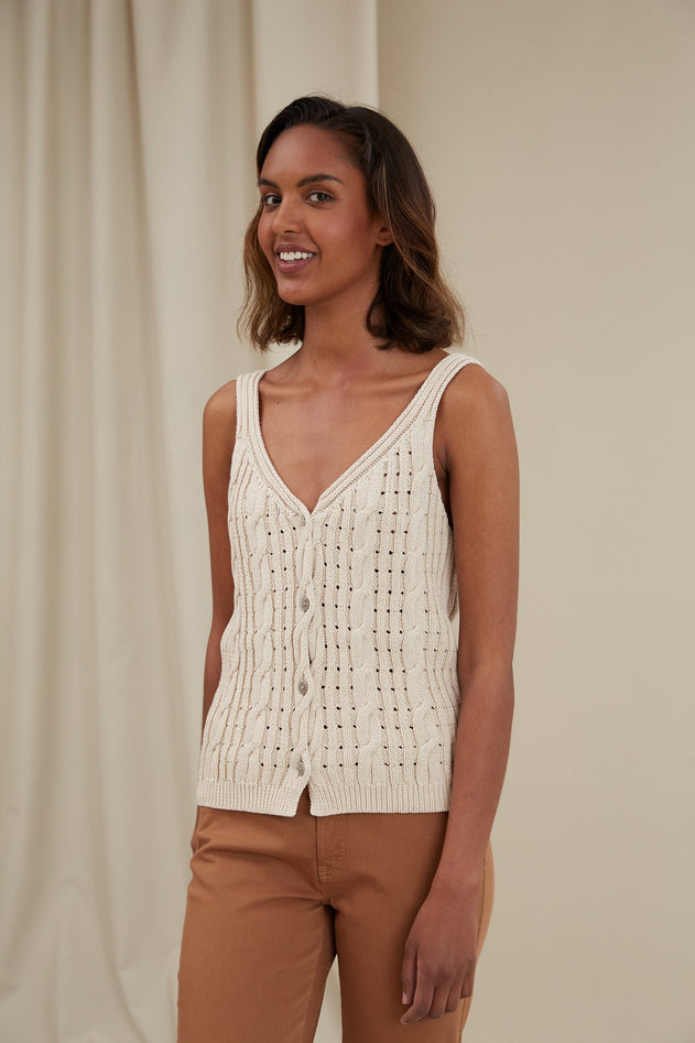 Cathy Knit Top Marzipan