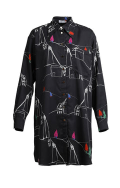 Chamonix Oversized Long Shirt Ski Lift