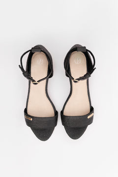 Chicago Ankle Strap Heels Charcoal