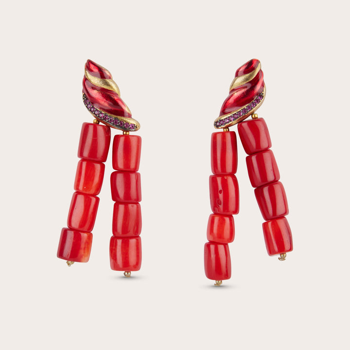 Ana Dyla - Coral Earrings