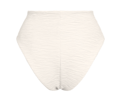 Jacquard Skyline High Bikini Bottom Cream