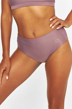 Ubud High-Waist Bikini Bottom Plum