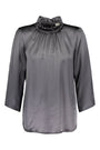 Voglia - Darlyn High Collar Blouse Graphite Grey, image no.1