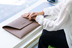 Palm Protect Laptop Sleeve Brown