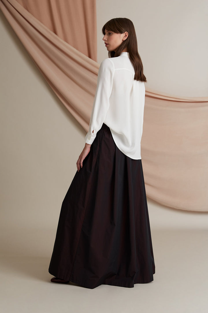 42POPS Medium Chambray Paper Bag Button-Up Maxi Skirt - Women | Best Price  and Reviews | Zulily