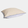 Homehagen - Cotton Percale Pillowcase Cream-White & Cobalt Piping, image no.1