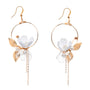 Upcycle with Jing - Delicate Floral Moon Earrings, image no.6