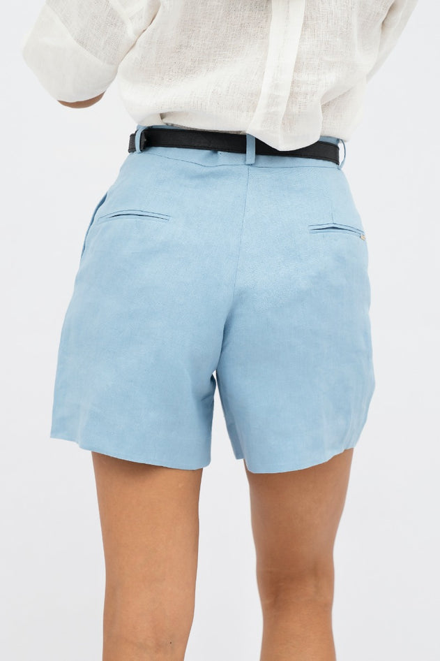 French Riviera Mom Shorts Sommerhus Blue