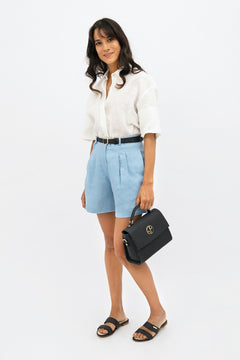 French Riviera Mom Shorts Sommerhus Blue