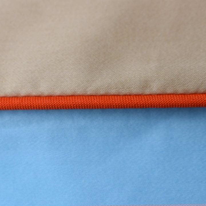 Homehagen - Cotton Sateen Duvet Cover Set Light Blue-Khaki