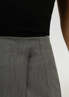Jagger Asymmetric Maxi Skirt Grey