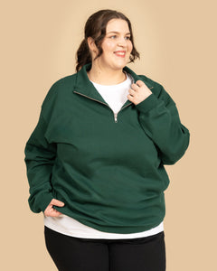 Half-zip Sweatshirt Dark Green