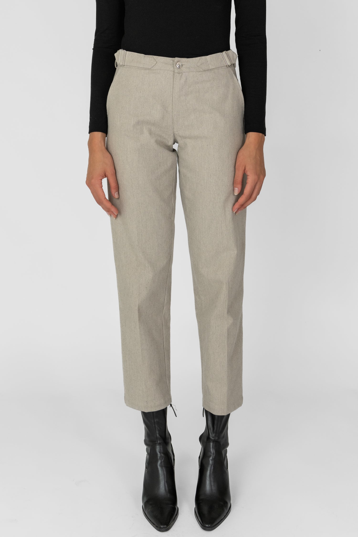 Story of Mine Slim-Fit Trousers Beige