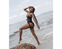 Jacquard Core High Bikini Bottom