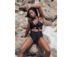 Jacquard Core High Bikini Bottom