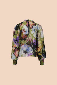 Puff Blouse Olive Anemone