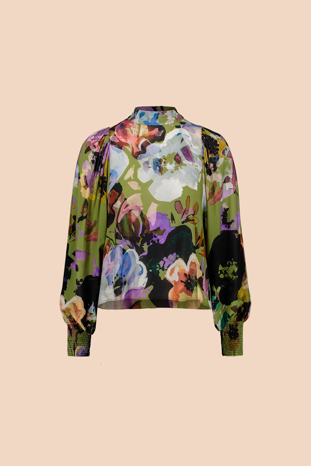 Puff Blouse Olive Anemone