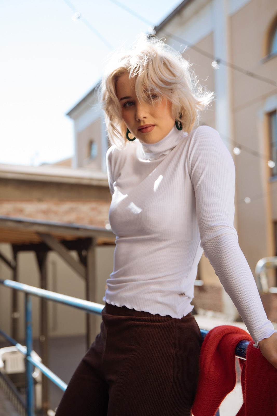 Rib Rollneck White