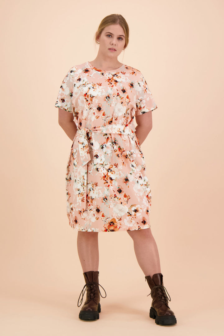 KAIKO - T-Shirt Dress Peach Blush