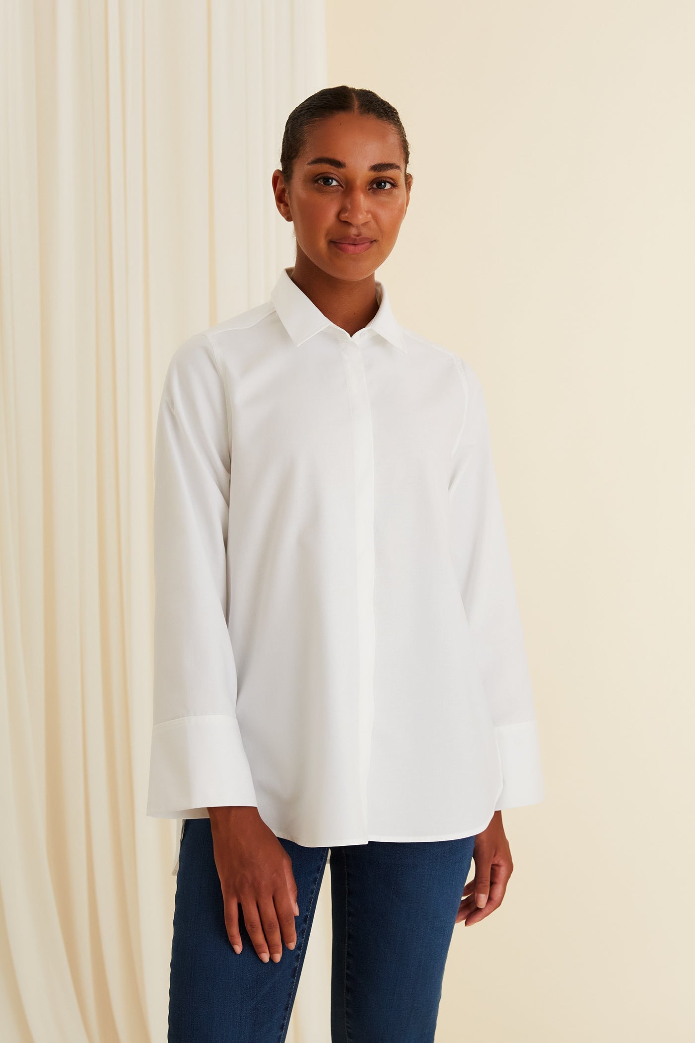 Karolina Cotton Shirt White – IVALO.COM