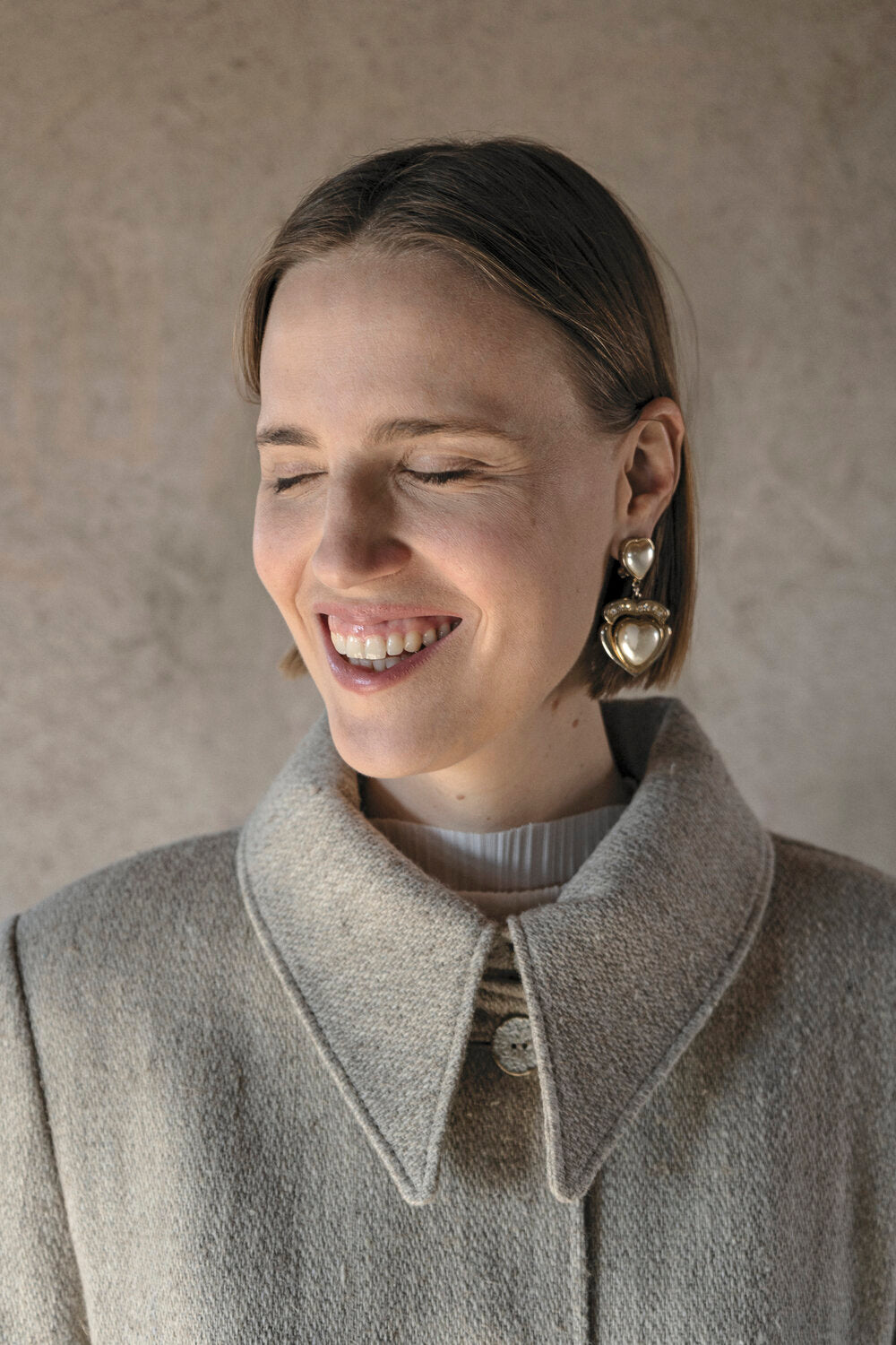 Criss Cross Raw Hemp Peasant Coat