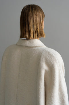 Kosiv Cream Hemp Wool Oversize Coat