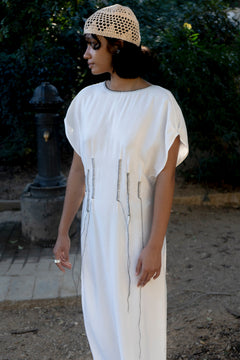 Leontovych Hanmade Embroidery Dress White