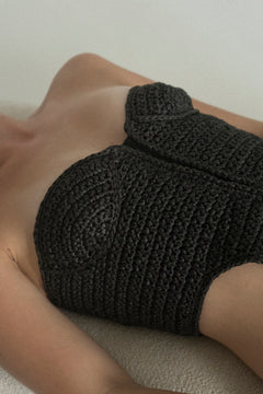 Pyrogov Handmade Crochet Corset Black
