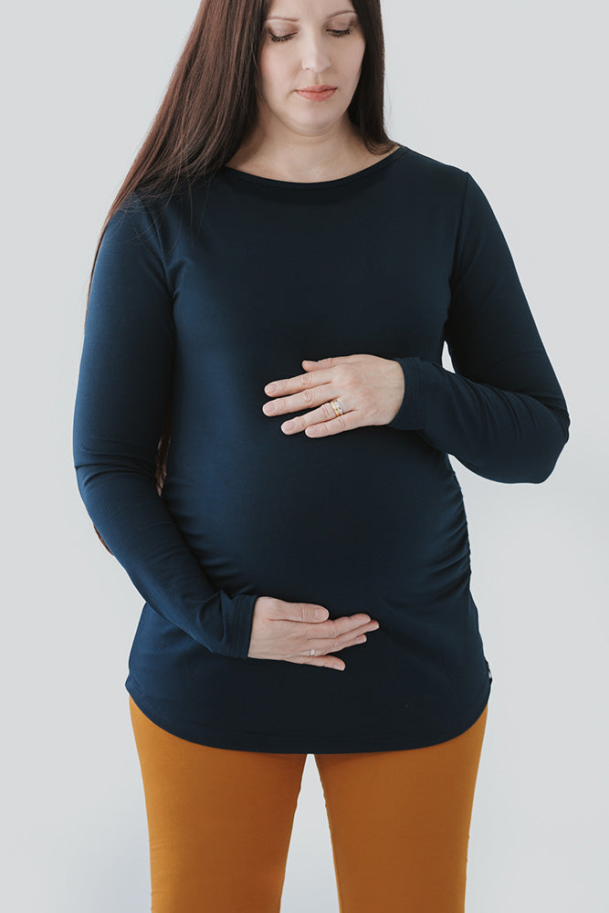 Melli EcoDesign - Maternity Shirt Dark Blue
