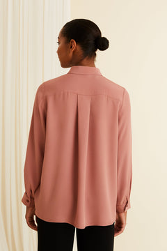 Kristina Classic Button-Up Frosted Pink