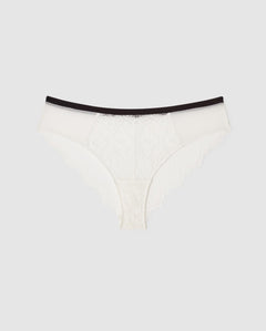 Lace Cheeky White/Black